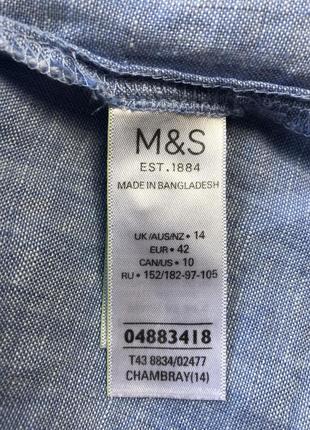 Ефектна лляна блузка m&amp;s6 фото