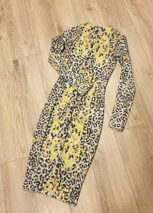 Облегающие платье, леопардовый принт2 фото