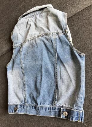 Стильная джинсовая жилетка от vera & lucy3 фото