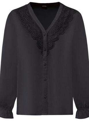 Блуза женская, размер евро 38, цвет черный