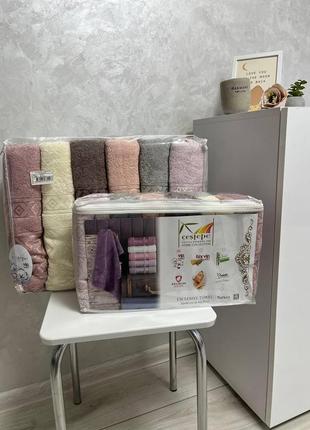 Набір махрових рушників баня 6шт