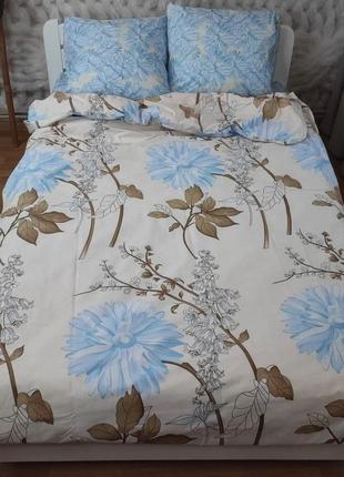 Семейный комплект постельного белья 150х220 цветы бязь голд люкс виталина