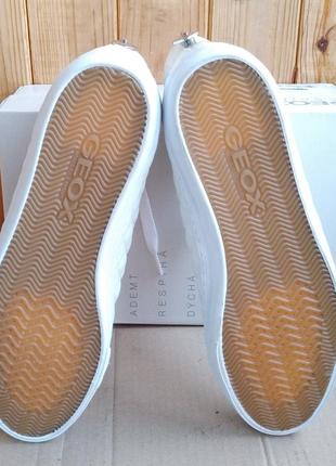 Высокие дышащие стильные кеды сникерсы geox новые ботинки8 фото