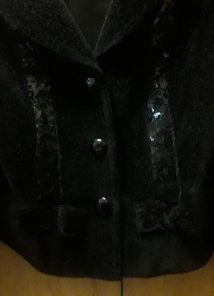 Куртка из искусственного меха пони нарядная м3 фото