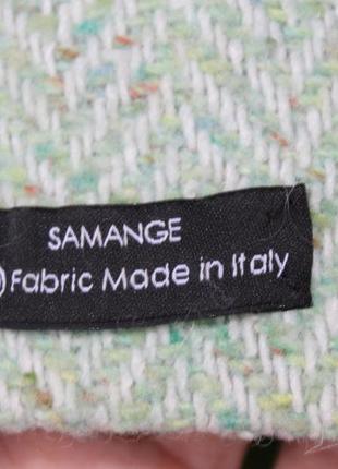 Фирменное пальто samange италия с яркой подкладкой прямого кроя over size,шерсть и шелк4 фото