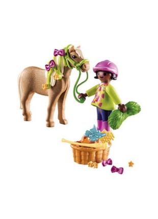 Конструктор playmobil special plus дівчинка з поні (70060)