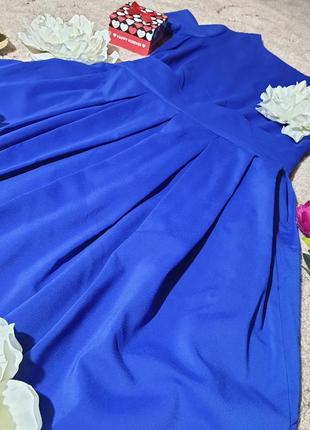 Сукня синє зі шлейфом2 фото
