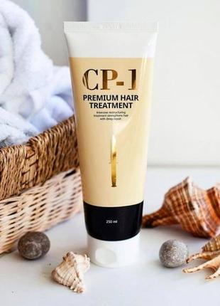 Восстанавливающая протеиновая маска для волос esthetic house cp-1 premium hair treatment, 250мл