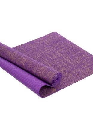 Килимок для йоги льняний (yoga mat) 🔥розмір 185x62x0,6см кольори в асортименті