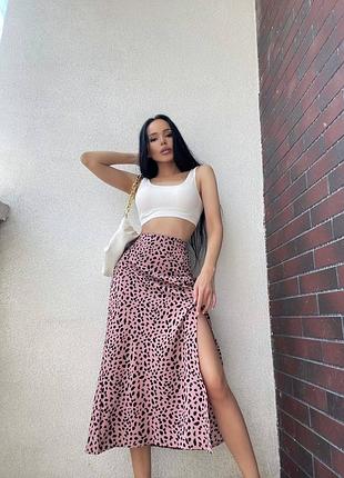 Юбка женская софт легкая «leopard»