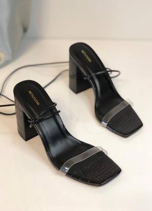 Босоножки на завязках туфли лодочки мюли3 фото