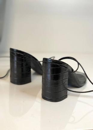 Босоножки на завязках туфли лодочки мюли6 фото