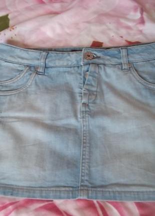 Юбка модна джинсова
