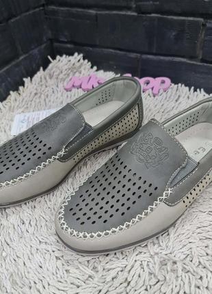 Подростковые мокасины sport kids стелька нат.кожа a-32 gray1 фото