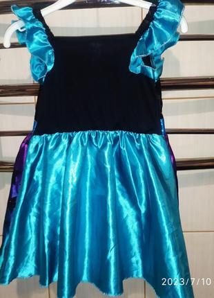 Карнавальна сукня, костюм зірка, ніч, чародійка або на хелловін 3-4 роки, 98-104 см.4 фото