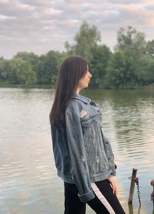 Джинсова куртка піджак джинсовка унісекс