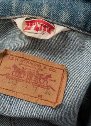 Levis 70500 vintage 70s trucker denim jacket чоловіча джинсова куртка10 фото