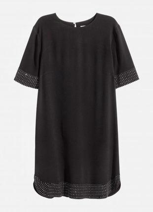 Черное мини платье h&m