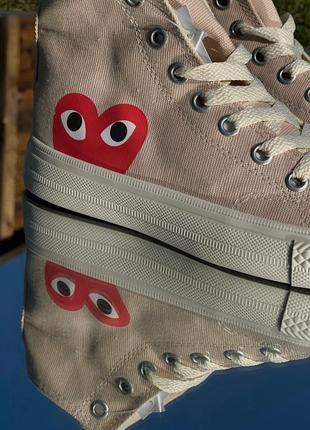 Кеди converse x comme des garsons3 фото