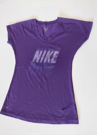 Оригинальная футболка nike dry- fit фиолетового цвета 42-466 фото