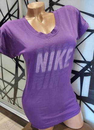 Оригинальная футболка nike dry- fit фиолетового цвета 42-4610 фото