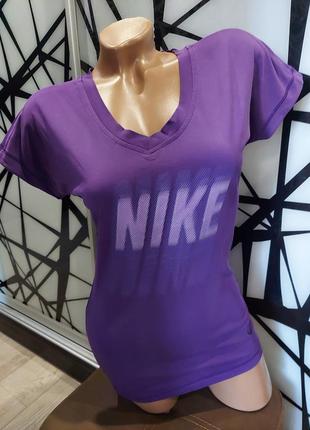 Оригинальная футболка nike dry- fit фиолетового цвета 42-462 фото