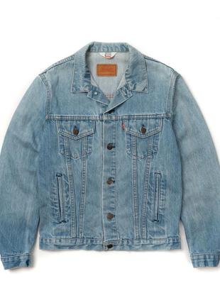 Levis 70506-0217 vintage 80s type 3 trucker  denim jacket slim fit workwear (1983) чоловіча джинсова куртка