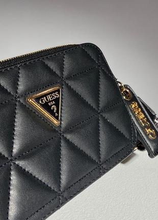 Сумка guess snapshot black/gold5 фото