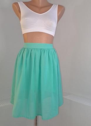 Бирюзовая юбка