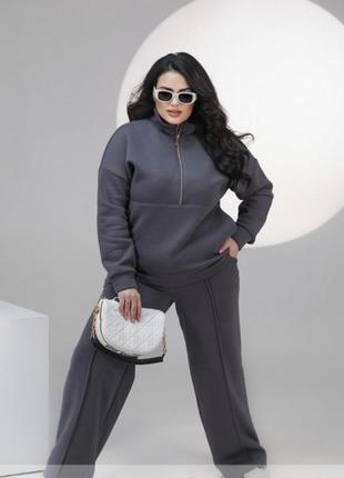 Теплый и стильный спортивный костюм