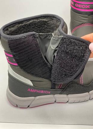 Зимові чобітки - дутики, черевики дівчинці geox flexyper 28,29 р7 фото