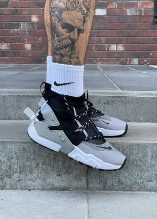 Чоловічі кросівки nike air huarache gripp ‘atmosphere grey black’/найк