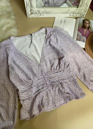 Красивая лиловая блуза3 фото