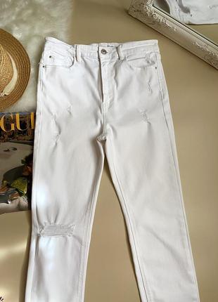 Жіночі білі джинси3 фото