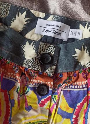 Юбка юбка-миди с карманами с принтами5 фото