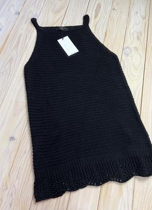 💙💛крутое качественное вязаное черное платье bsl by asos7 фото