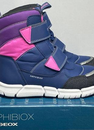 Зимові чоботи черевики дутики geox flexyper, чоботи джеокс 33 р-р.1 фото