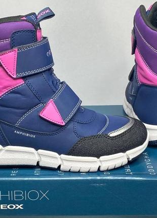 Зимові чоботи черевики дутики geox flexyper, чоботи джеокс 33 р-р.4 фото