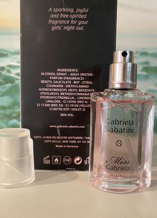 Вкусняшка edt gabriela sabatini miss gabriela night4 фото