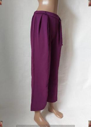 Новые стильные нарядные кюлоты на 97 % вискоза в сочный фиолетовый, размер хл3 фото