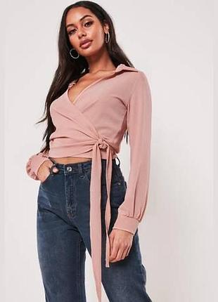 Брендовая блуза missguided размер м 10