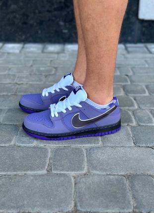 Кроссовки nike sb dunk low concepts purple lobster