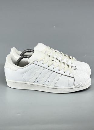 Фирменные кожаные кроссовки adidas superstar2 фото