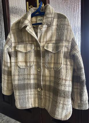 Теплая рубака в клетку тепла сорочка в клітинку