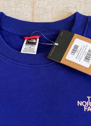 The north face mountain outline back print sweatshirt in dark blue свитшот кофта оригинал реглан7 фото