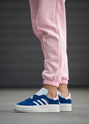 Кроссовки adidas gazelle bold blue white