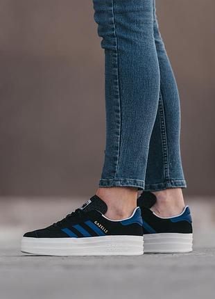 Кроссовки adidas gazelle bold black violet