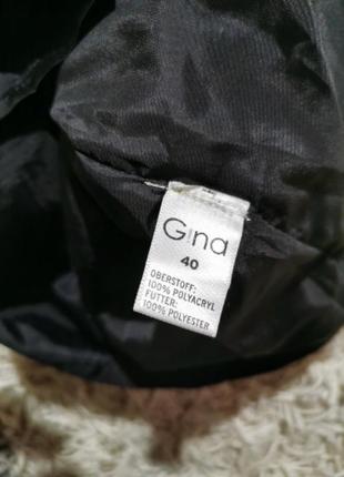 Юбка в клетку до колен черно белая осень теплая gina6 фото