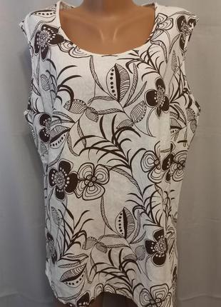 Натуральная блуза, блузка, лён+вискоза,   №5bp1 фото