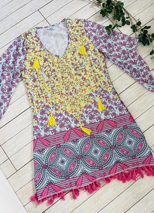 Сукня-туніка в стилі вишиванкa